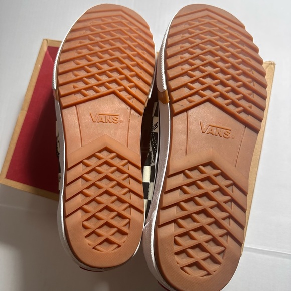 Vans stacked platform checkered board slip on sneaker white black size 10 - Picture 12 of 13